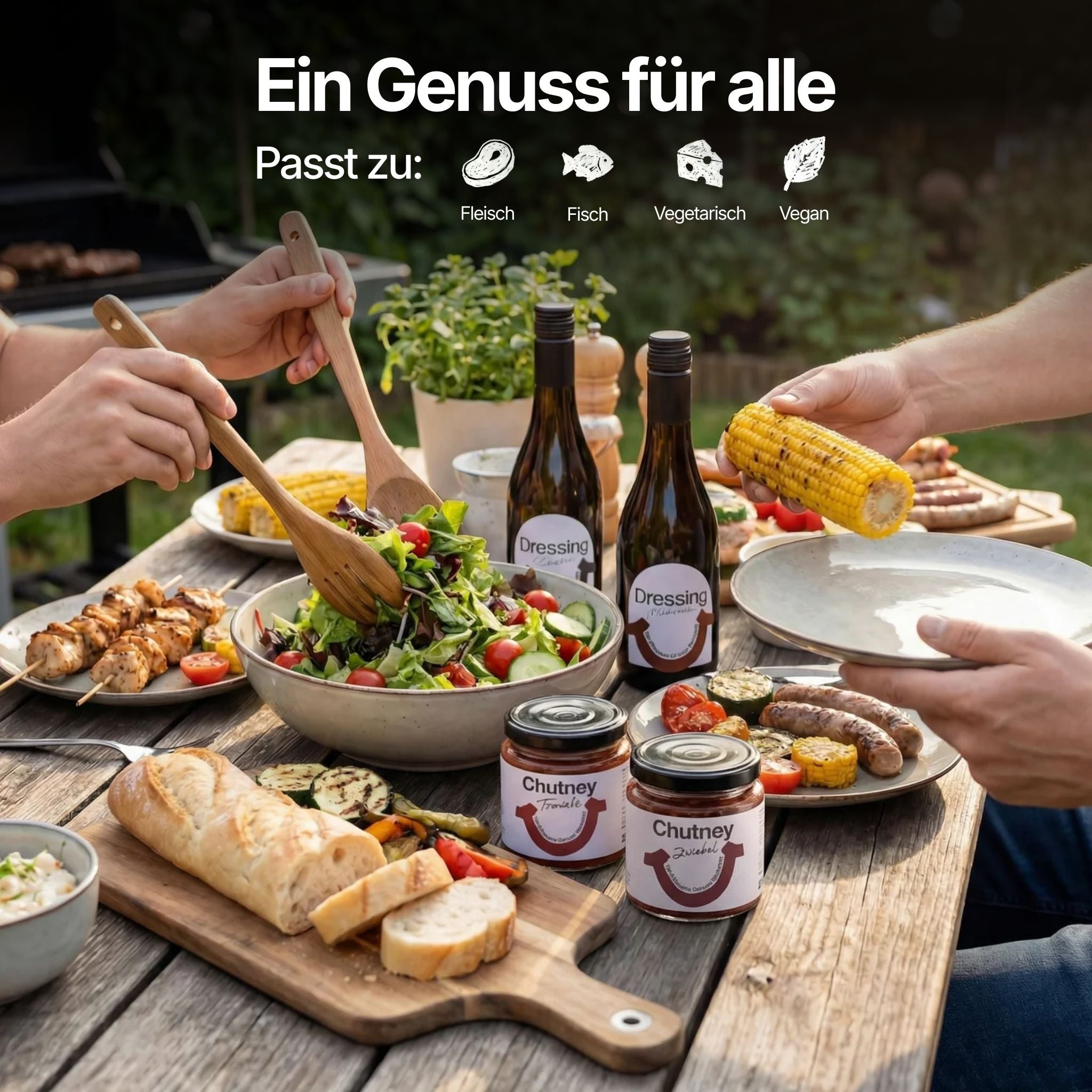 Genuss für alle: passend zu Fleisch, Fisch, vegetarisch und vegan