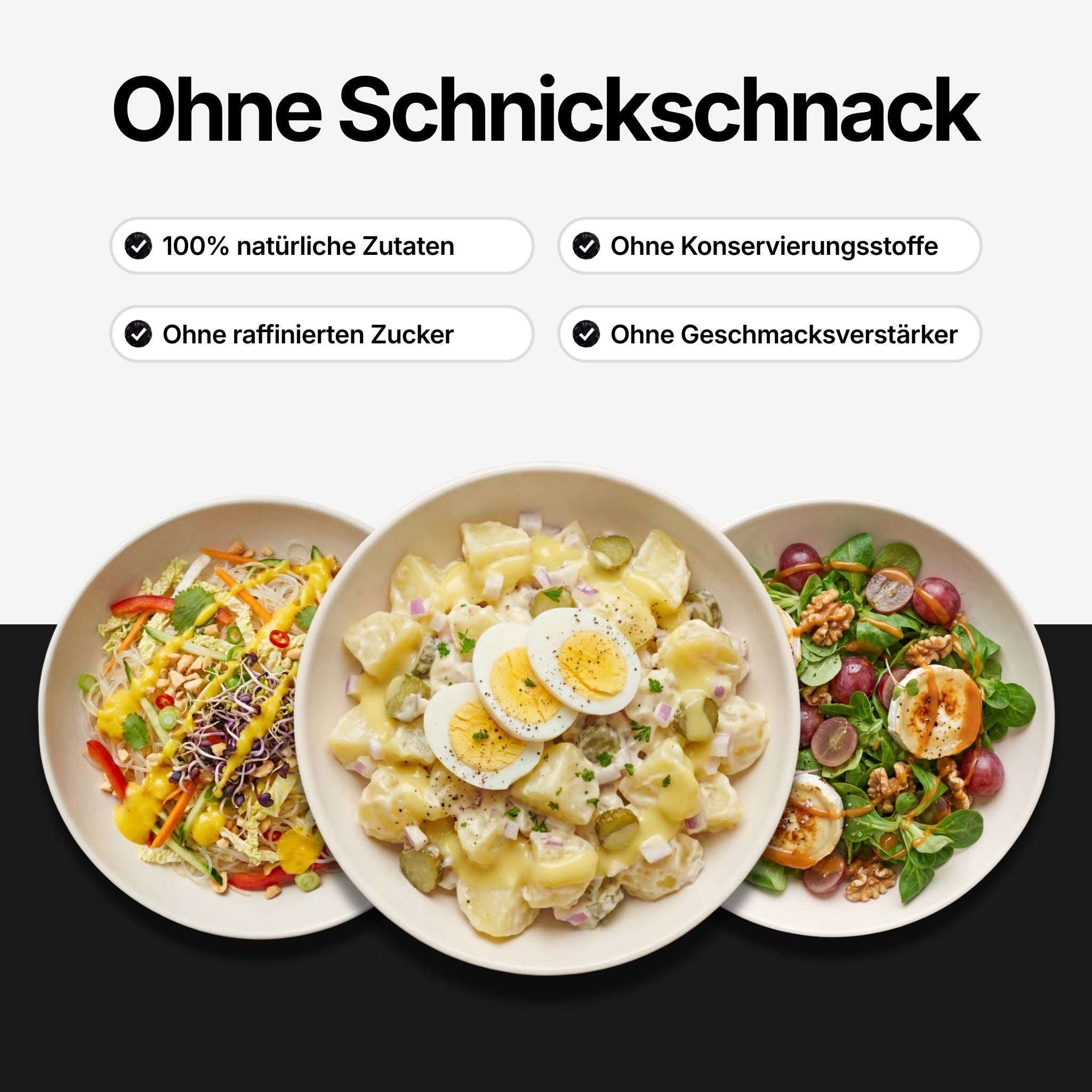 Keypoints zu Probierpaket: 100% natürliche Zutaten, ohne raffinierten Zucker, ohne Konservierungsstoffe, ohne Geschmacksverstärker