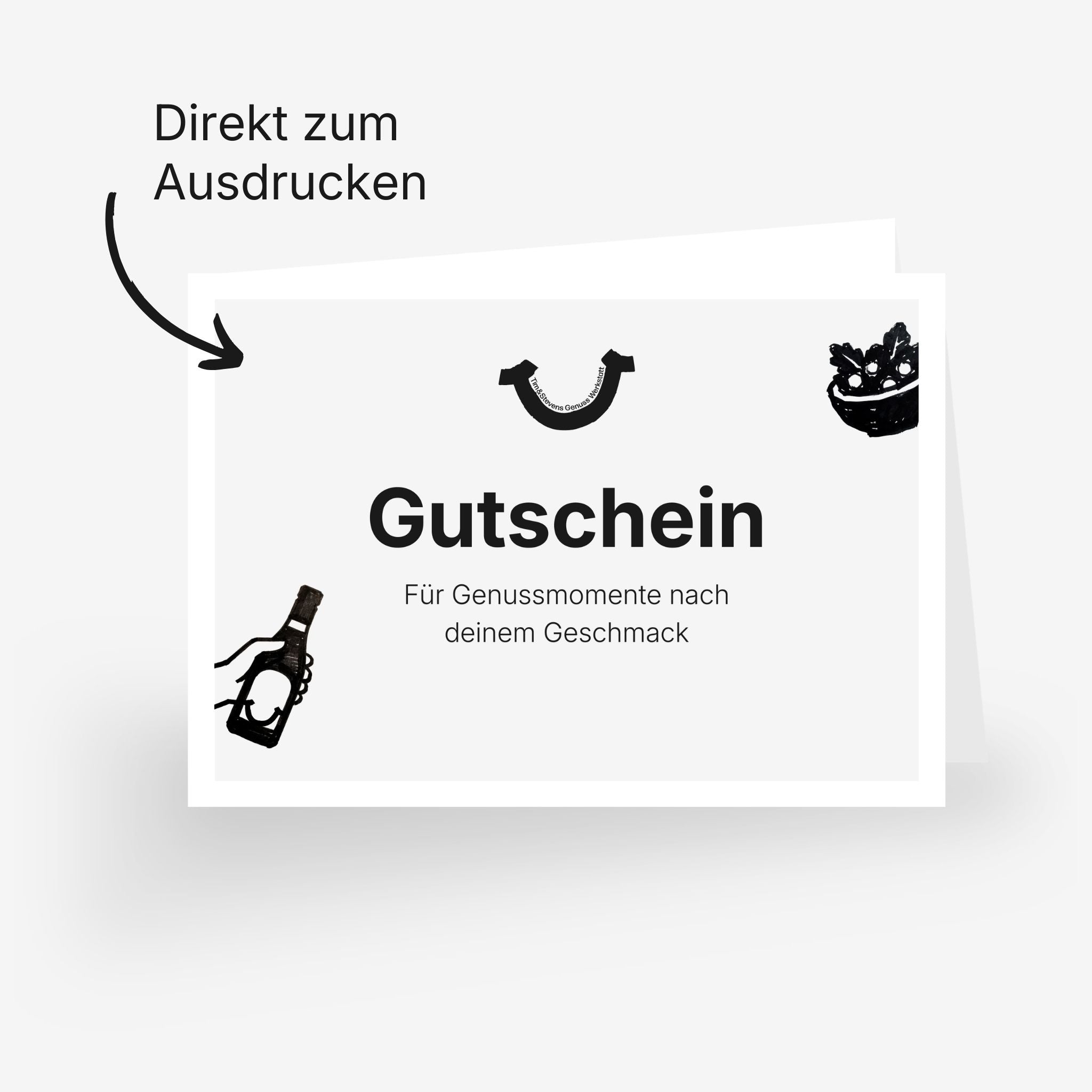 Tim & Stevens Geschenkgutschein direkt zum Ausdrucken