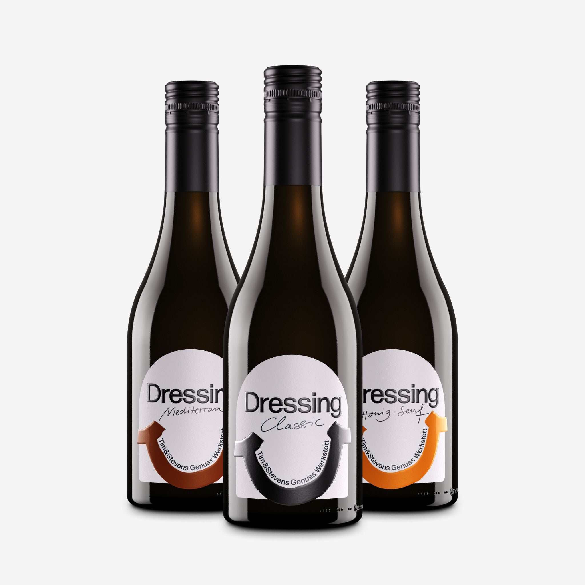 Kleines Dressing-Probierpaket mit 3 Dressings (Classic Dressing, Honig-Senf Dressing, Mediterran Dressing)