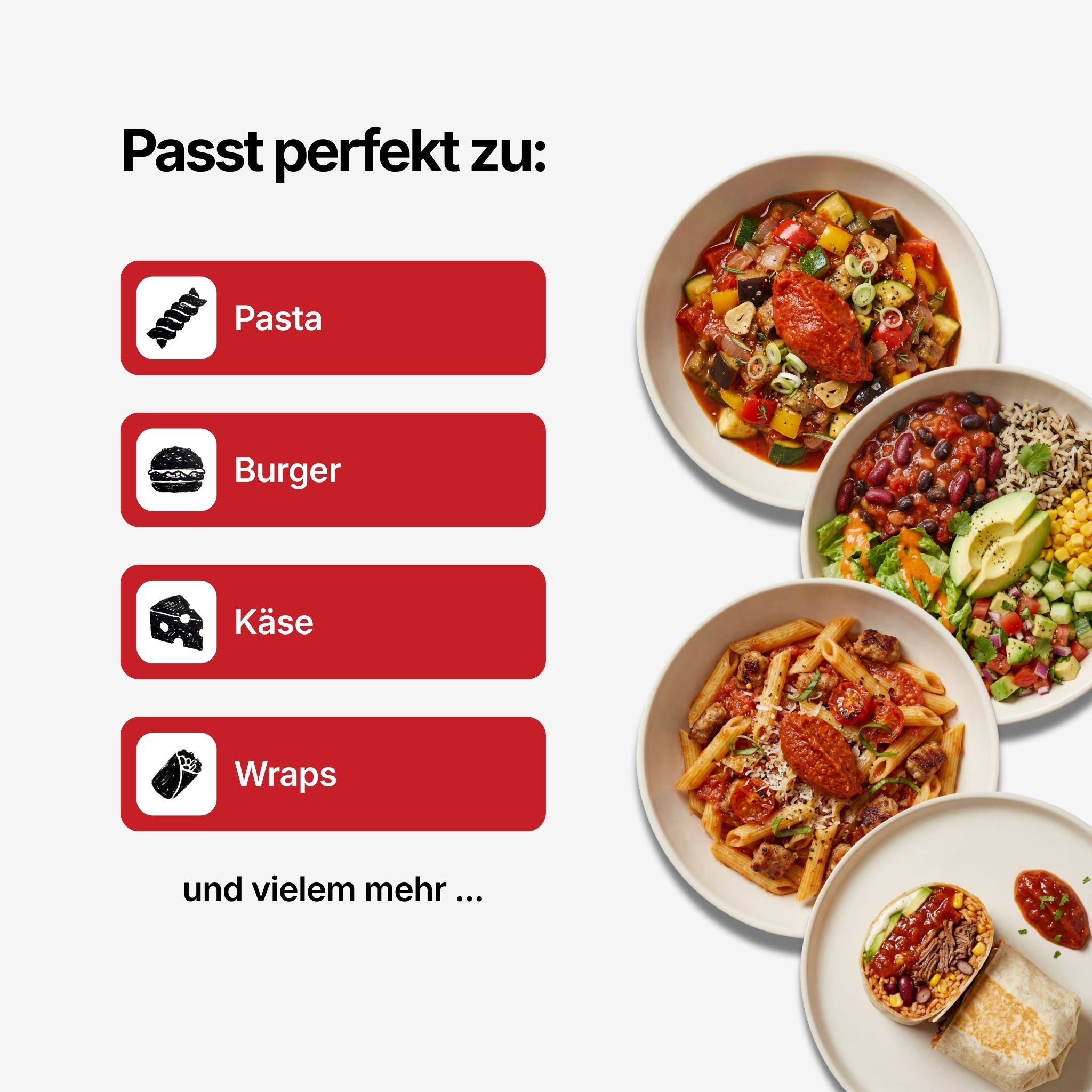 Tomaten-Chutney passt zu Pasta, Burger, Käse und Wraps