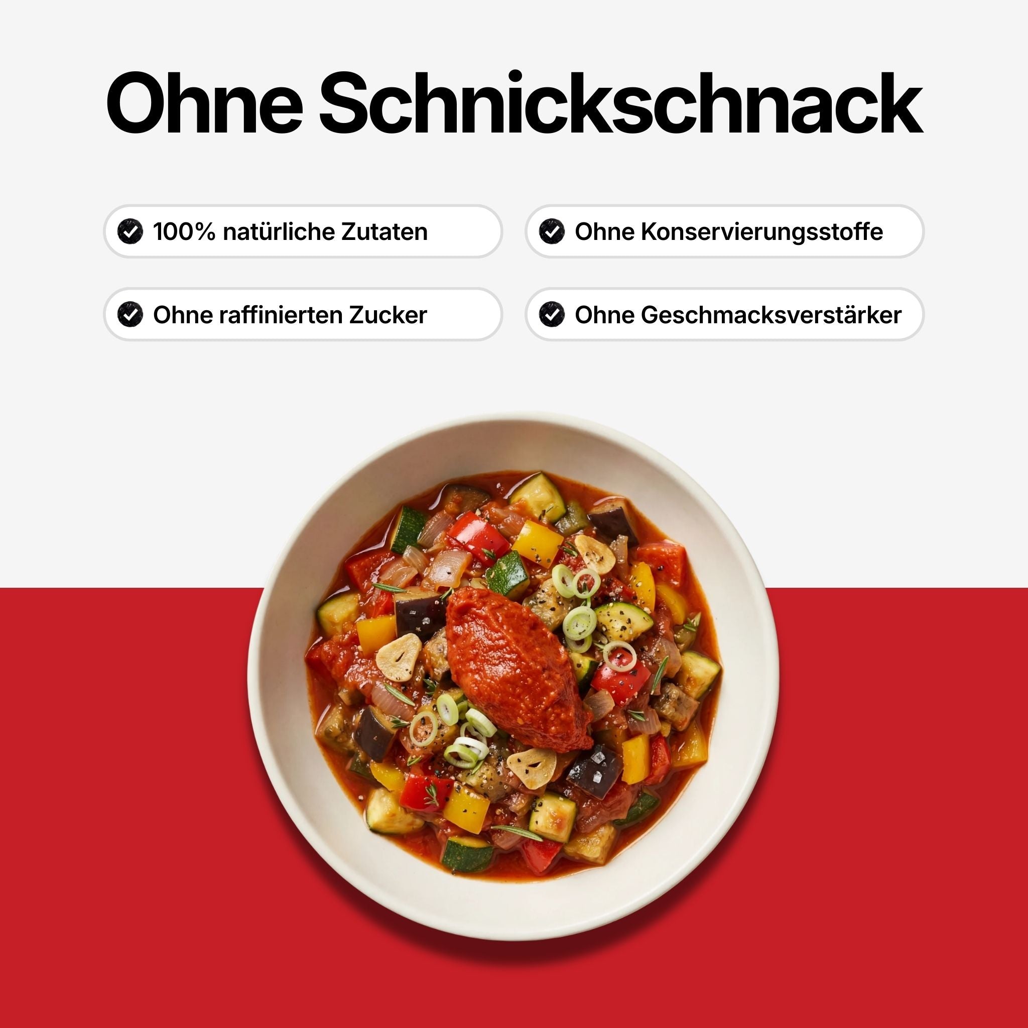 Keypoints zu Tomaten-Chutney: 100% natürliche Zutaten, ohne raffinierten Zucker, ohne Konservierungsstoffe, ohne Geschmacksverstärker