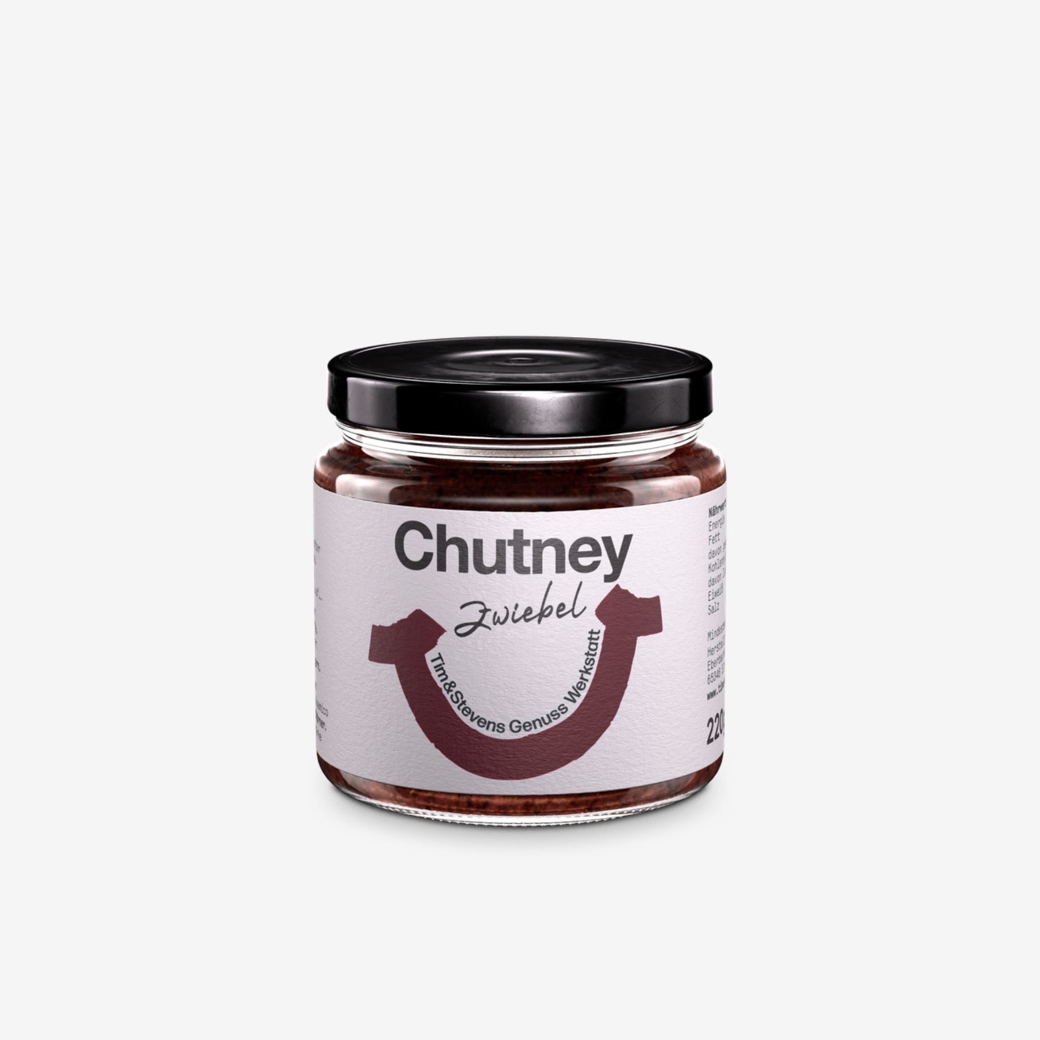 Zwiebel-Chutney im Glas