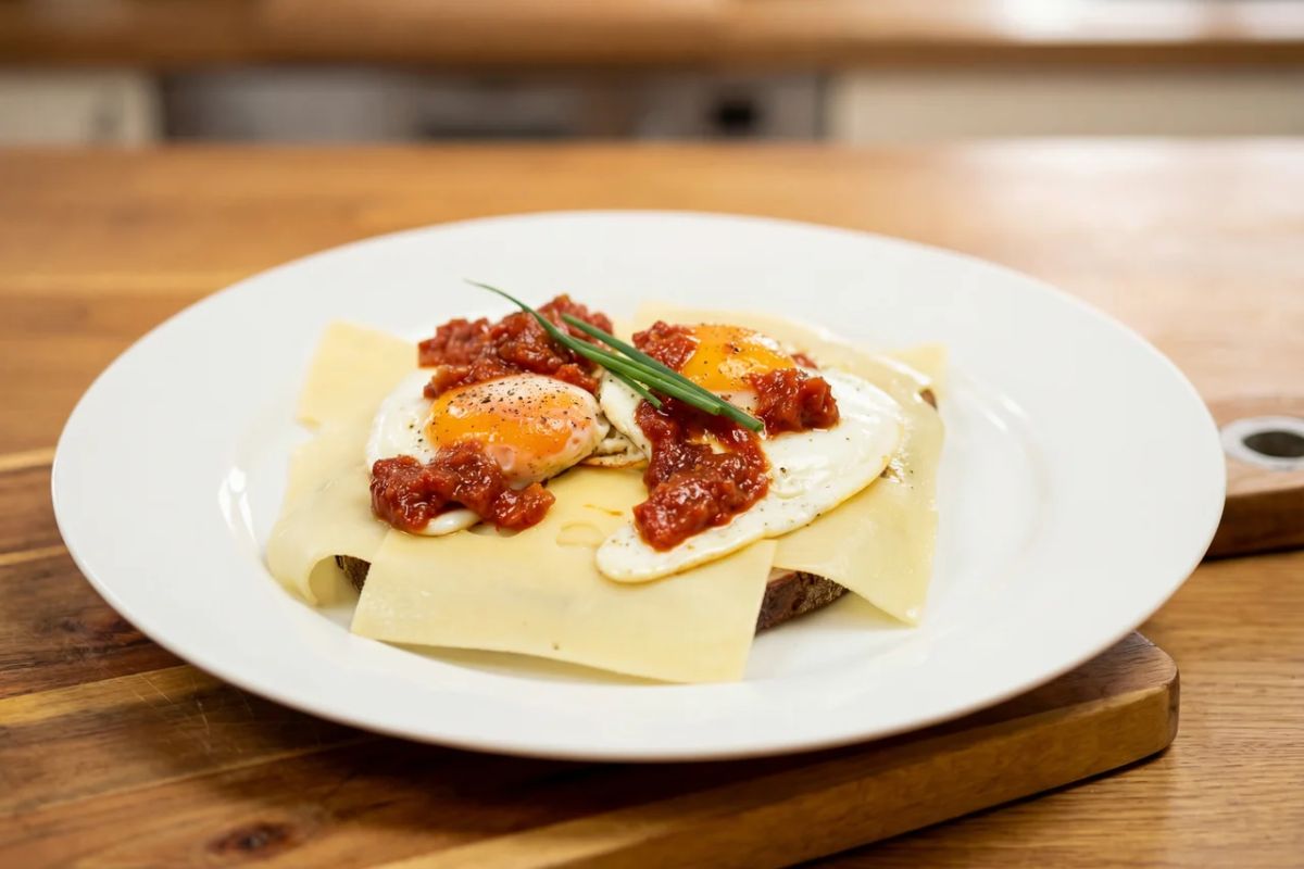 Strammer Max mit Tomaten-Chutney