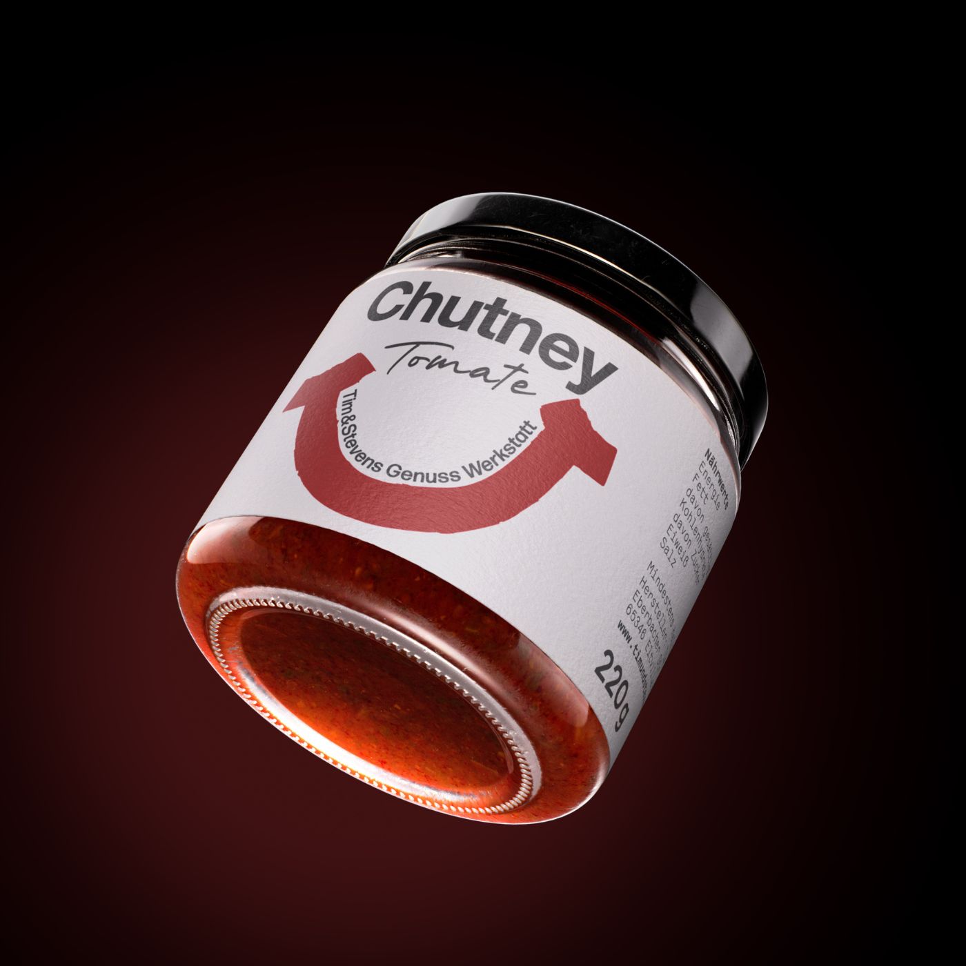 Tim & Stevens Tomaten-Chutney im Glas