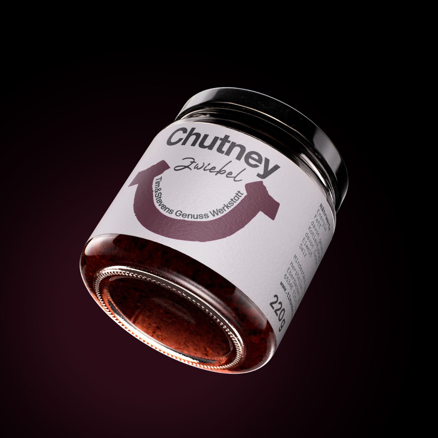 Tim & Stevens Zwiebel-Chutney im Glas