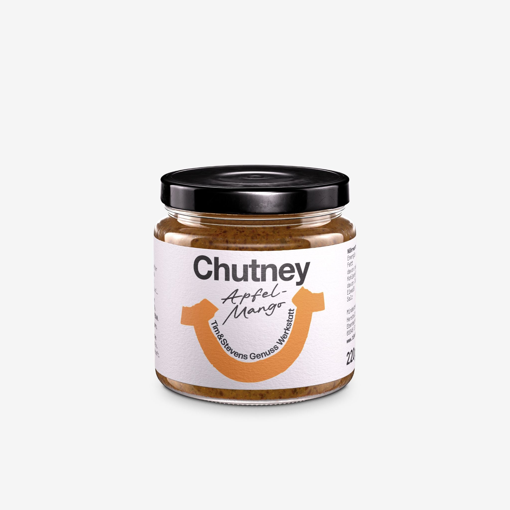 Apfel-Mango-Chutney im Glas