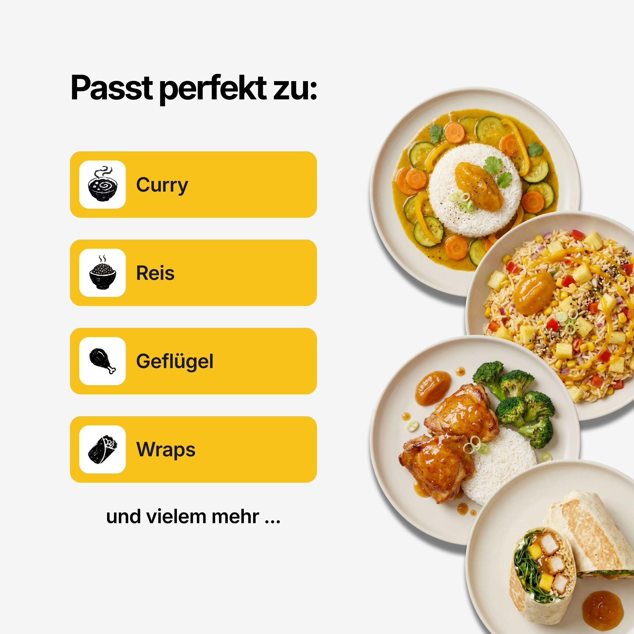 Apfel-Mango-Chutney passt zu Curry, Reis, Geflügel und Wraps