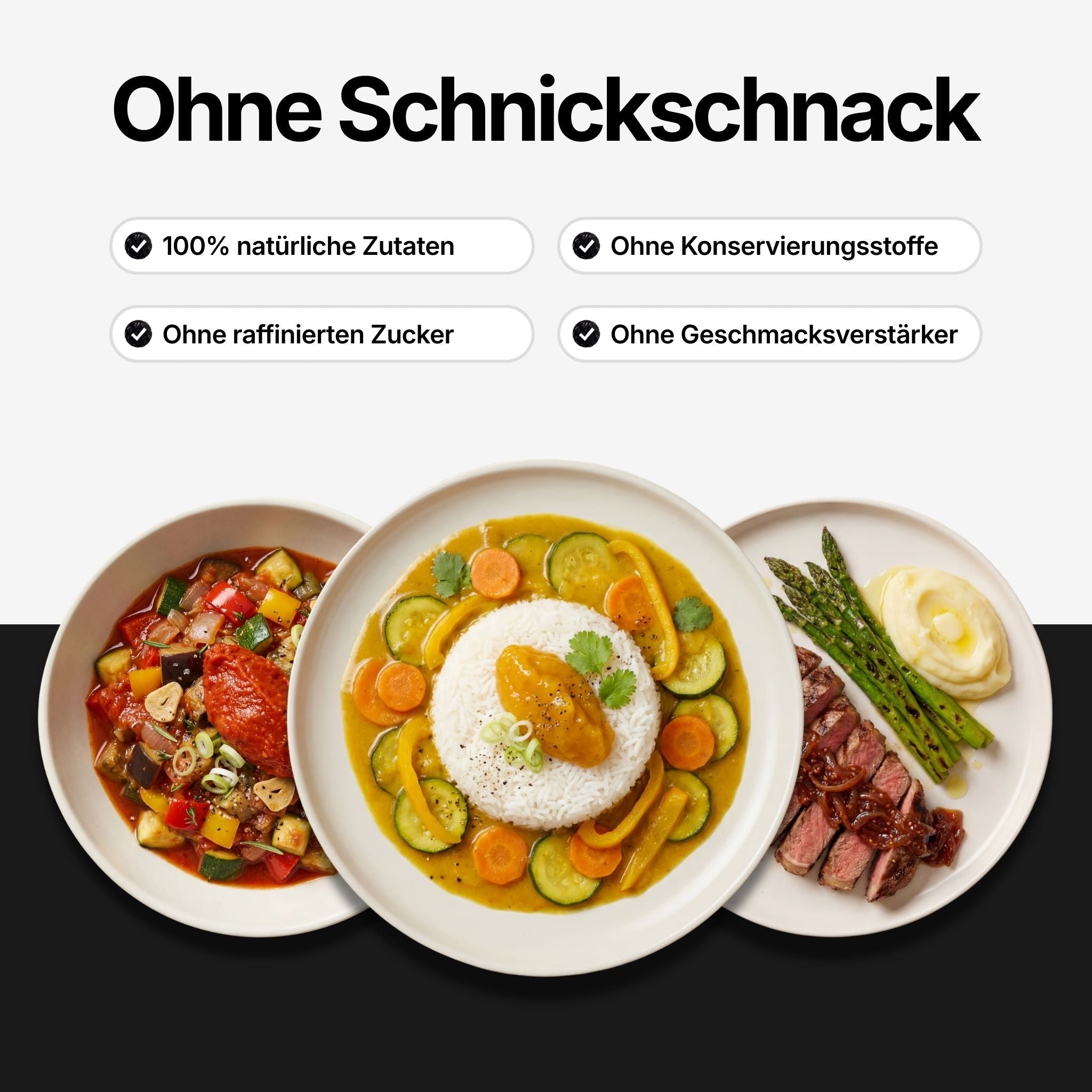 Keypoints zu Probierpaket: 100% natürliche Zutaten, ohne raffinierten Zucker, ohne Konservierungsstoffe, ohne Geschmacksverstärker